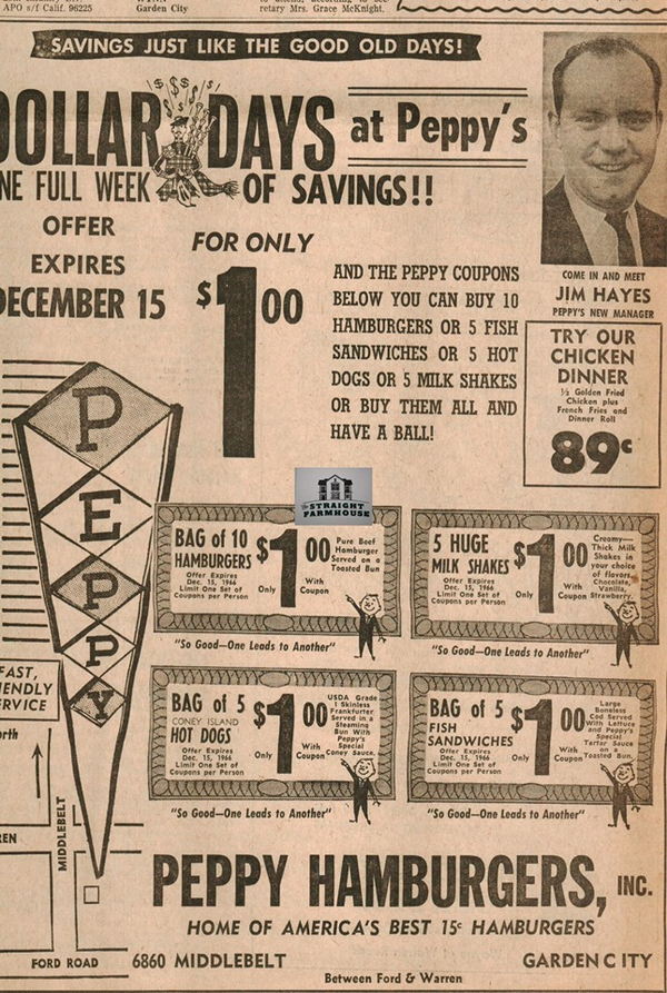 Peppy - Biffs - Ad For Garden City Location (newer photo)